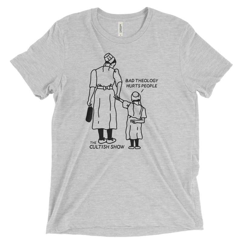 Bad Theology Hurts People Outline | T-Shirt