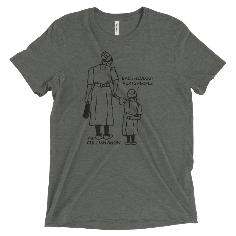 Bad Theology Hurts People Outline | T-Shirt